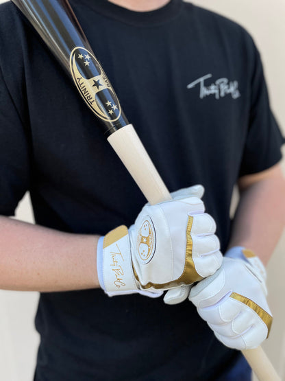 Trinity Batting Gloves 2.0 White/Gold
